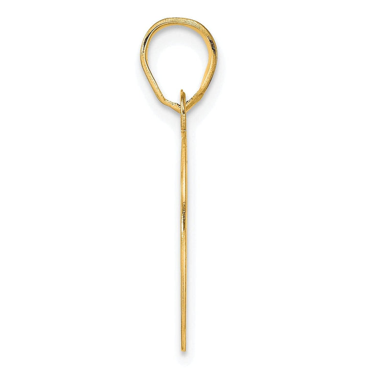 Lovely Rita's Pendants & Charms 14k Yellow Gold Polished Etched Finish Number 80 Charm Pendant