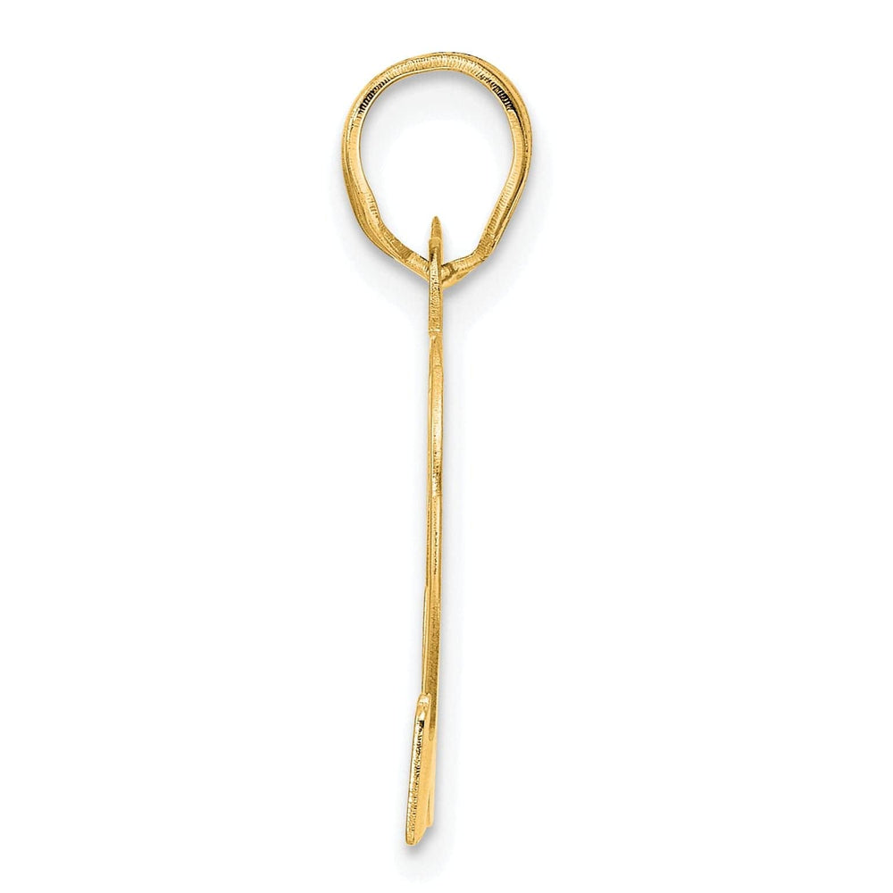 Lovely Rita's Pendants & Charms 14k Yellow Gold Polished Etched Finish Number 82 Charm Pendant
