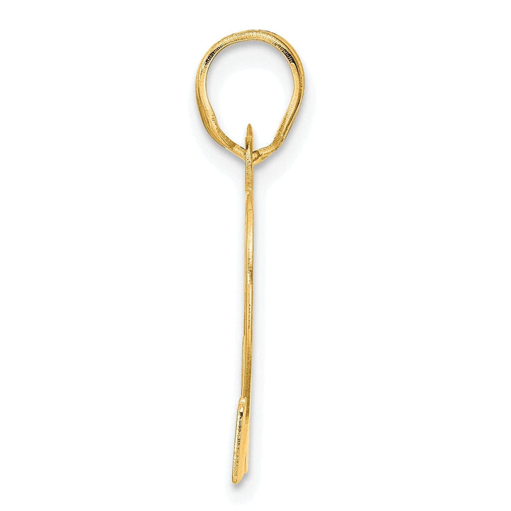 Lovely Rita's Pendants & Charms 14k Yellow Gold Polished Etched Finish Number 82 Charm Pendant