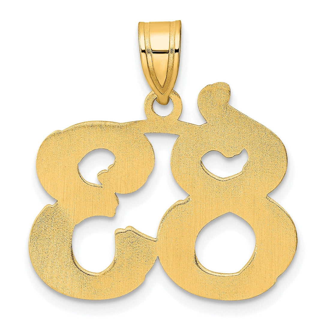 Lovely Rita's Pendants & Charms 14k Yellow Gold Polished Etched Finish Number 83 Charm Pendant