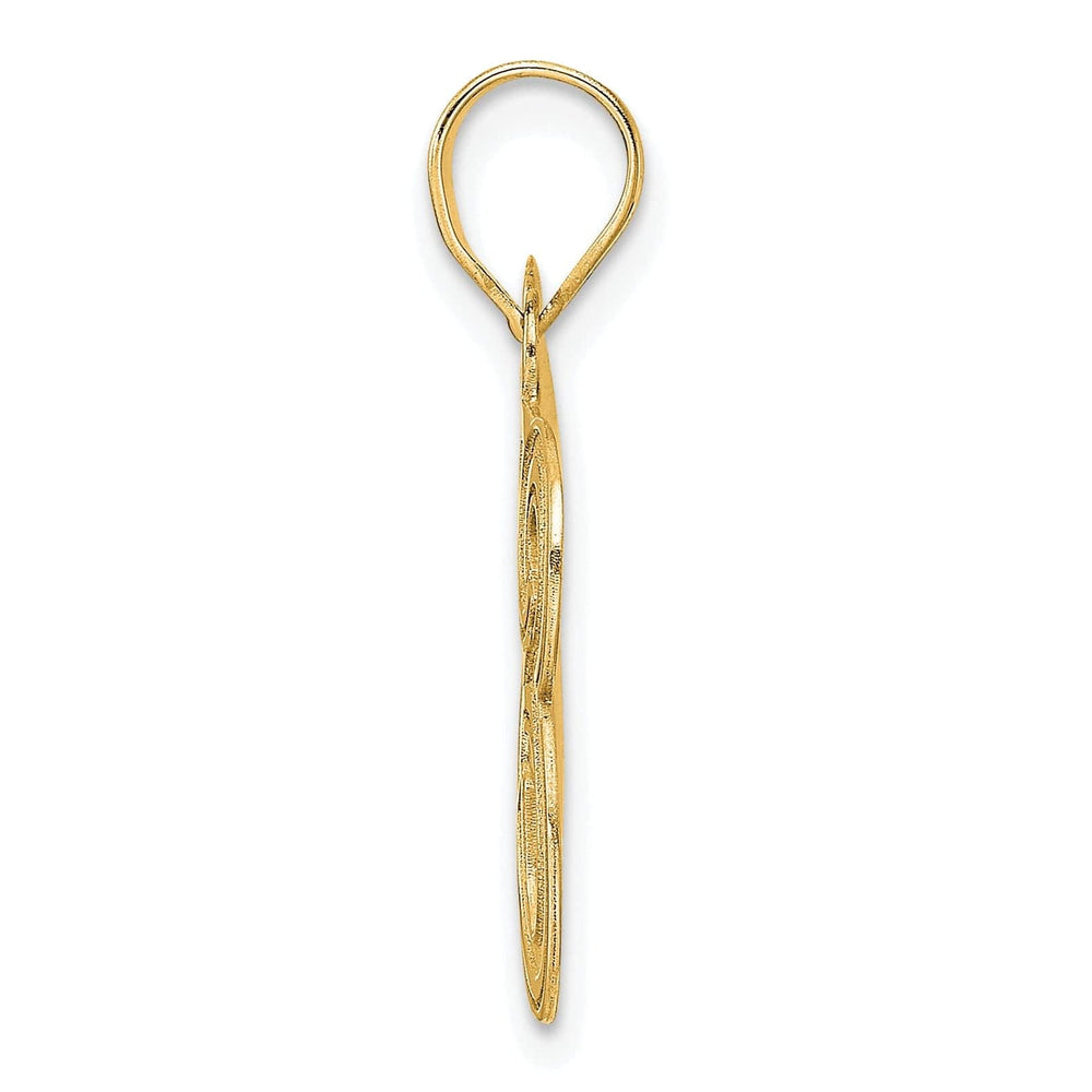 Lovely Rita's Pendants & Charms 14k Yellow Gold Polished Etched Finish Number 83 Charm Pendant