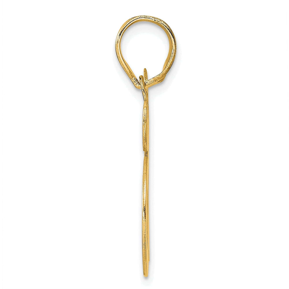 Lovely Rita's Pendants & Charms 14k Yellow Gold Polished Etched Finish Number 85 Charm Pendant
