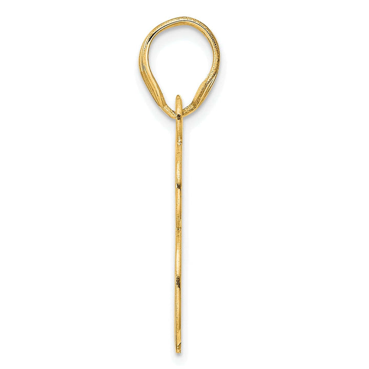 Lovely Rita's Pendants & Charms 14k Yellow Gold Polished Etched Finish Number 88 Charm Pendant