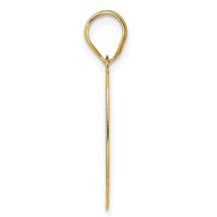 Lovely Rita's Pendants & Charms 14k Yellow Gold Polished Etched Finish Number 90 Charm Pendant