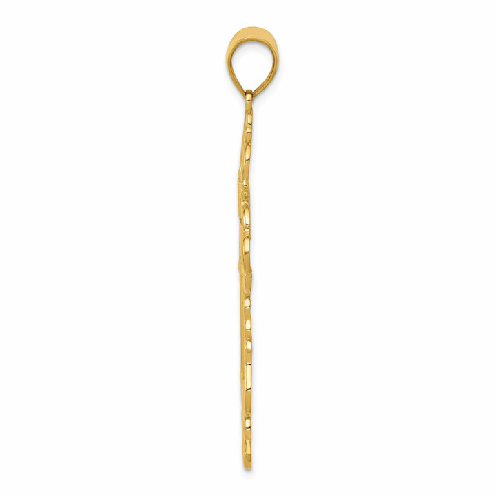 Lovely Rita's Pendants & Charms 14k Yellow Gold Polished Fancy Cross Pendant