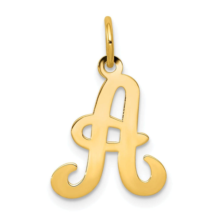 Lovely Rita's Pendants & Charms 14k Yellow Gold Polished Fancy Initial A Charm