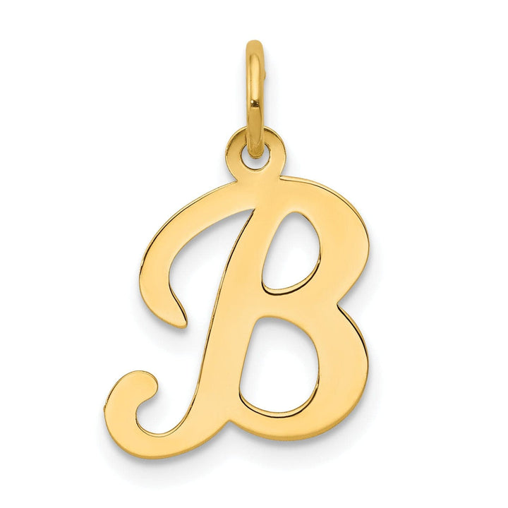 Lovely Rita's Pendants & Charms 14k Yellow Gold Polished Fancy Initial B Charm
