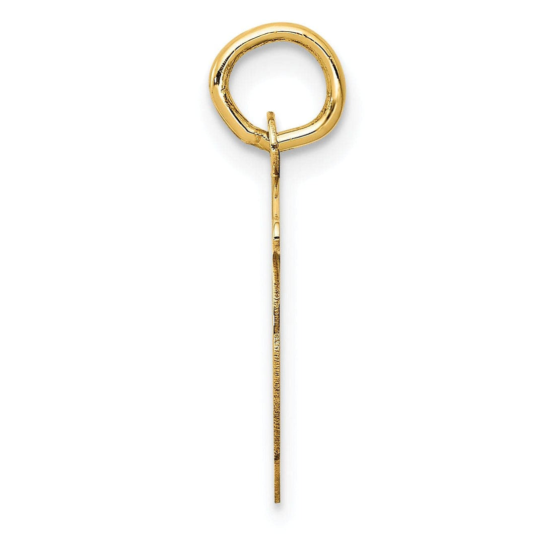 Lovely Rita's Pendants & Charms 14k Yellow Gold Polished Fancy Initial D Charm