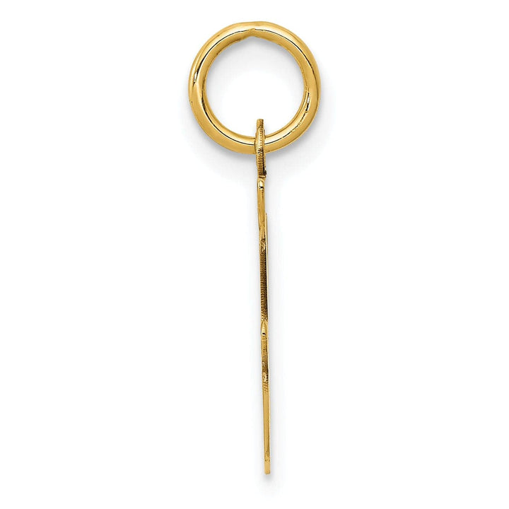 Lovely Rita's Pendants & Charms 14k Yellow Gold Polished Fancy Initial F Charm