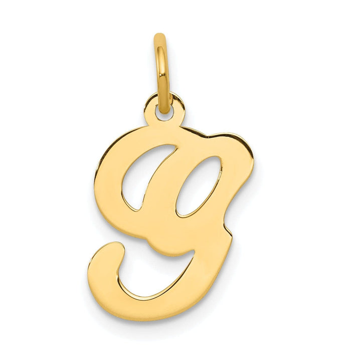Lovely Rita's Pendants & Charms 14k Yellow Gold Polished Fancy Initial G Charm