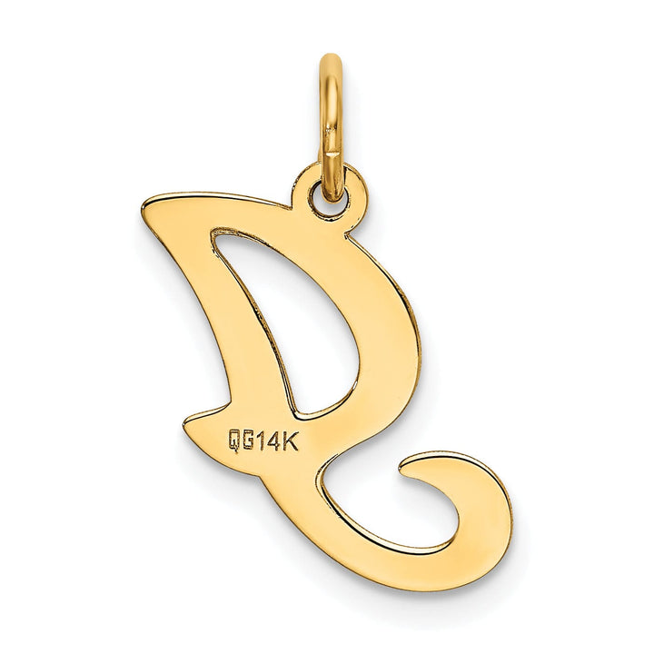 Lovely Rita's Pendants & Charms 14k Yellow Gold Polished Fancy Initial I Charm