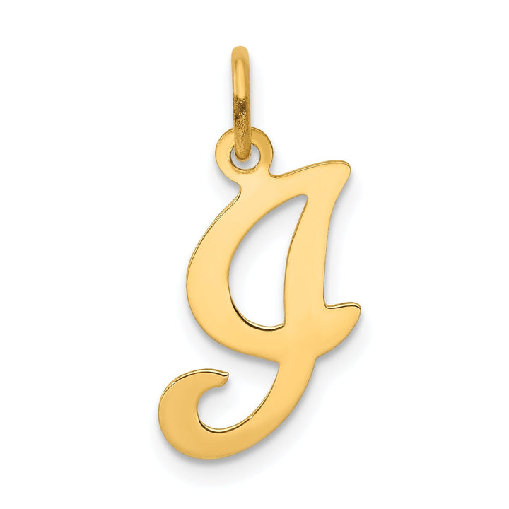Lovely Rita's Pendants & Charms 14k Yellow Gold Polished Fancy Initial I Charm