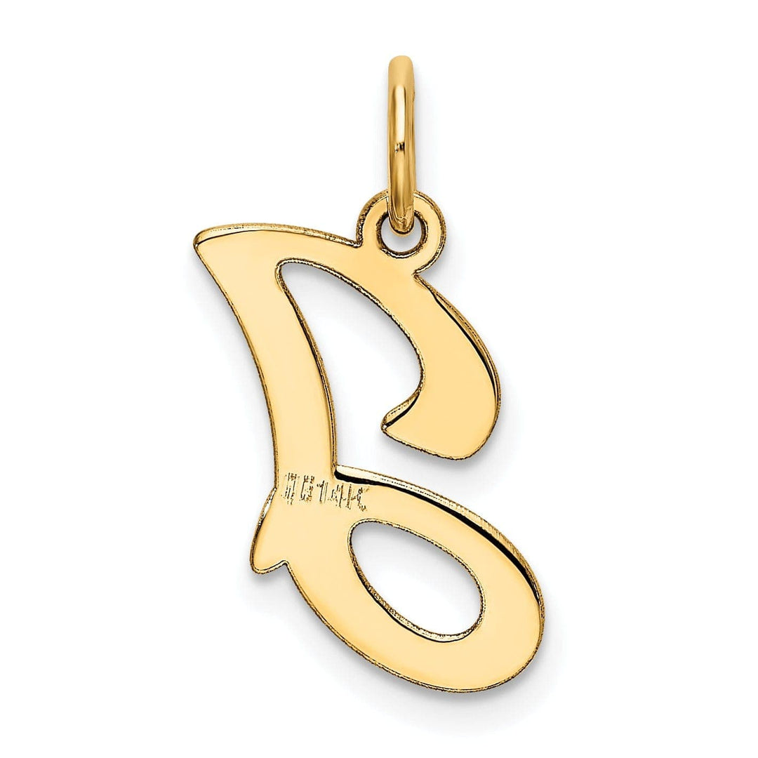 Lovely Rita's Pendants & Charms 14k Yellow Gold Polished Fancy Initial J Charm