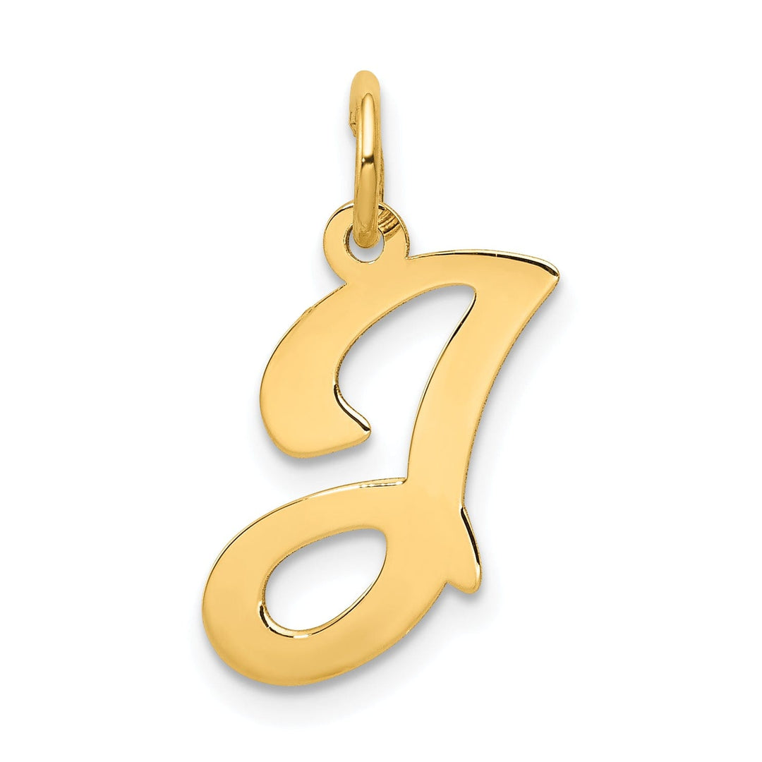 Lovely Rita's Pendants & Charms 14k Yellow Gold Polished Fancy Initial J Charm