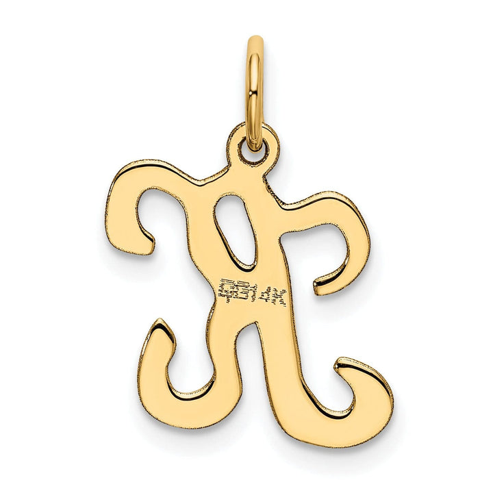 Lovely Rita's Pendants & Charms 14k Yellow Gold Polished Fancy Initial K Charm