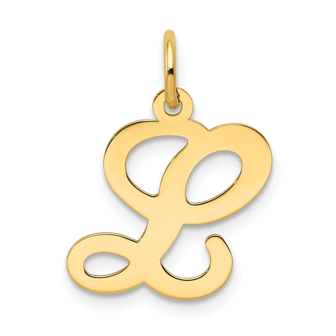 Lovely Rita's Pendants & Charms 14k Yellow Gold Polished Fancy Initial L Charm