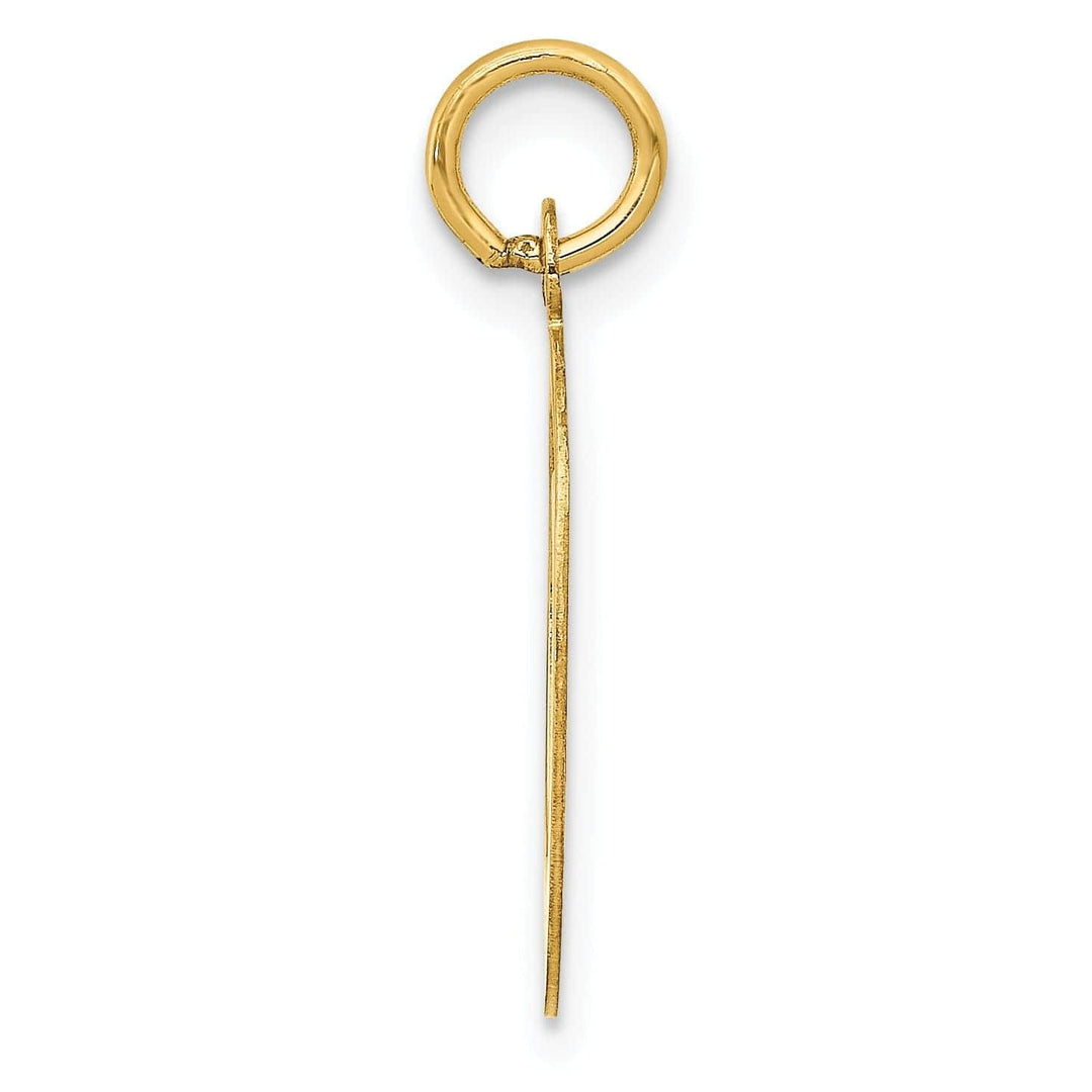 Lovely Rita's Pendants & Charms 14k Yellow Gold Polished Fancy Initial O Charm