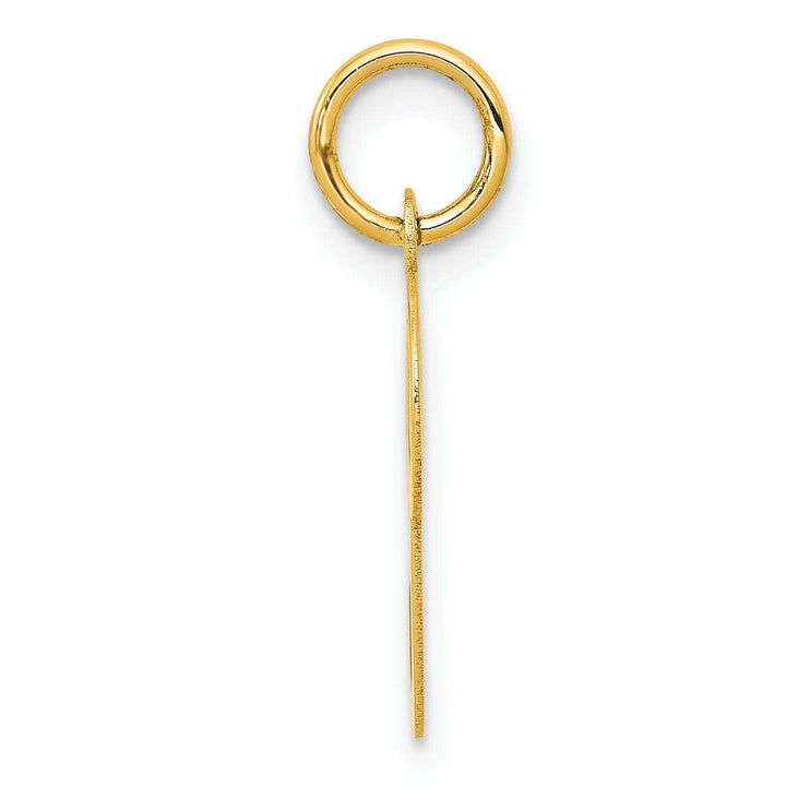 Lovely Rita's Pendants & Charms 14k Yellow Gold Polished Fancy Initial P Charm