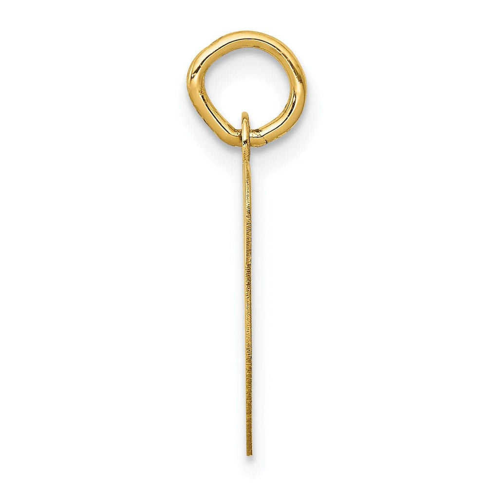 Lovely Rita's Pendants & Charms 14k Yellow Gold Polished Fancy Initial V Charm