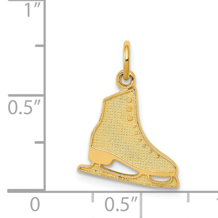 Lovely Rita's Pendants & Charms 14k Yellow Gold Polished Figure Skate Pendant