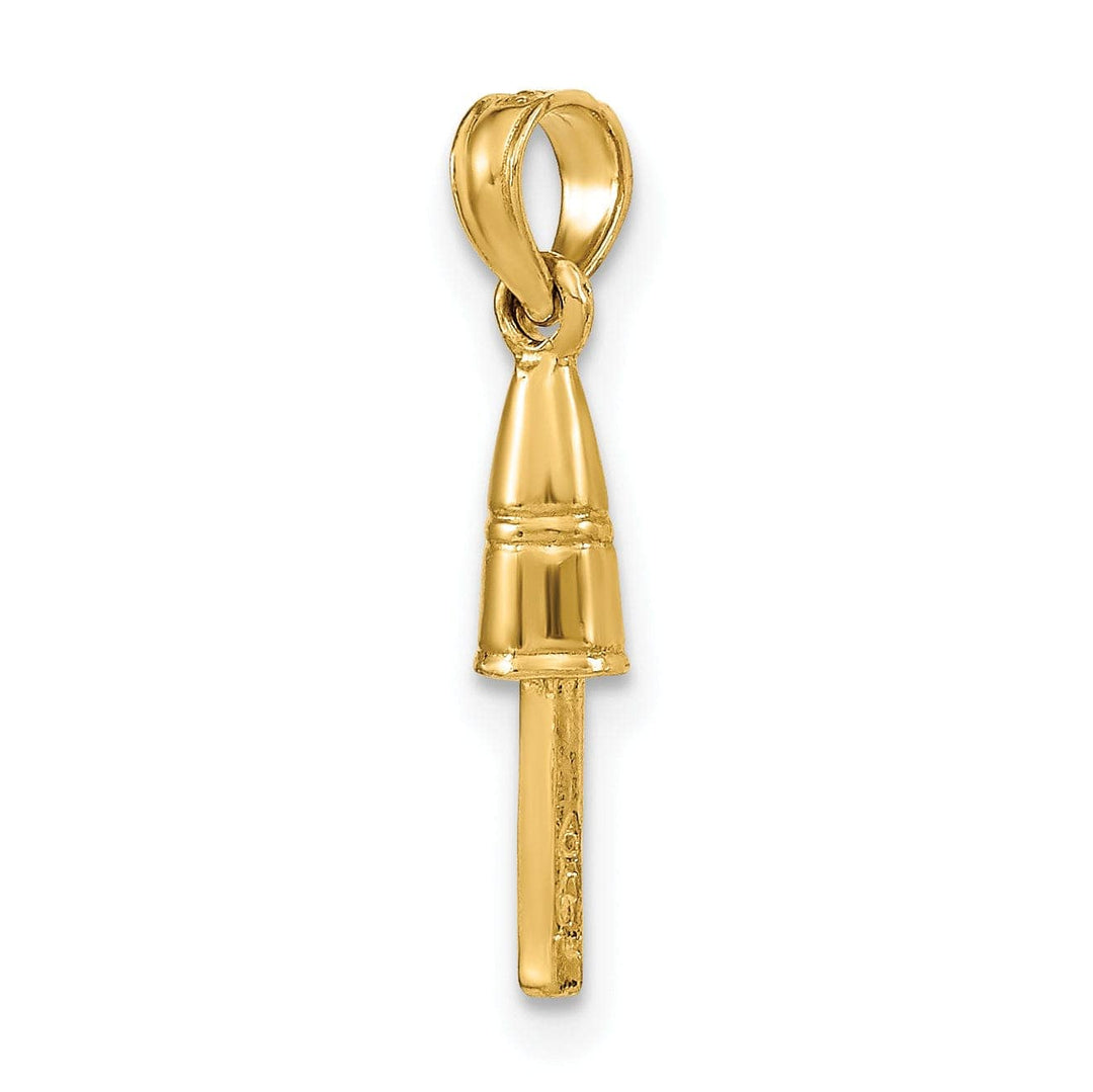 Lovely Rita's Pendants & Charms 14K Yellow Gold Polished Finish 3-D Buoy Charm Pendant