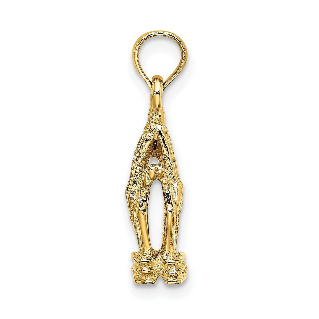 Lovely Rita's Pendants & Charms 14K Yellow Gold Polished Finish 3-D Praying Hands Charm Pendant