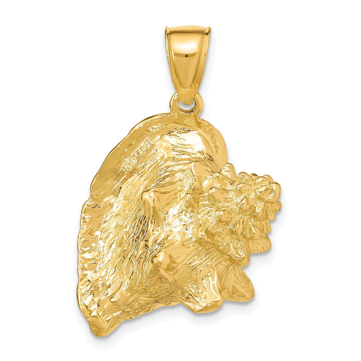 Lovely Rita's Pendants & Charms 14K Yellow Gold Polished Finish 3-Dimensional Conch Shell Charm Pendant