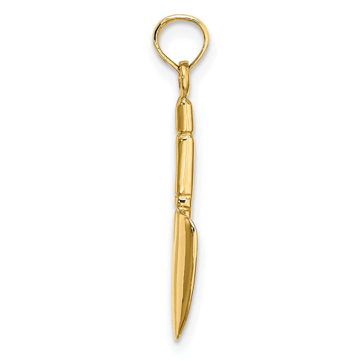 Lovely Rita's Pendants & Charms 14K Yellow Gold Polished Finish 3-Dimensional Garden Trowel Tool Charm Pendant