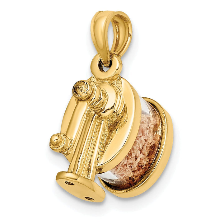 Lovely Rita's Pendants & Charms 14K Yellow Gold Polished Finish 3-Dimensional Moveable Pencil Sharpener Charm Pendant