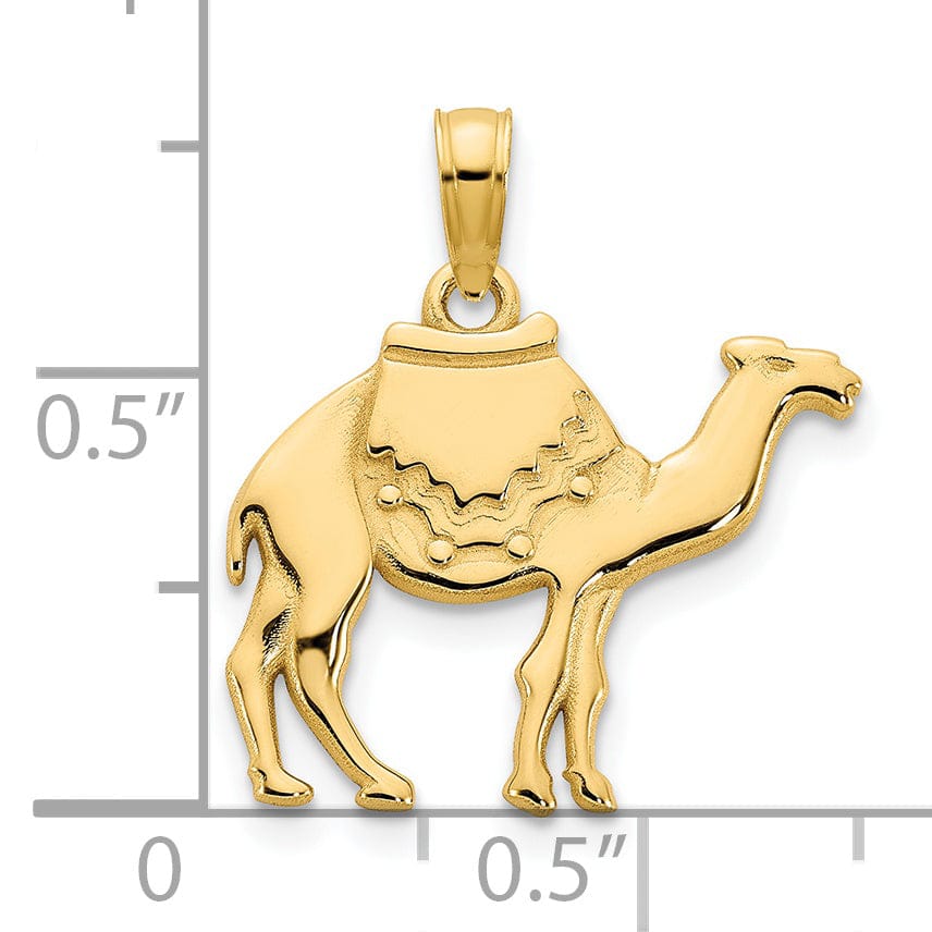 Lovely Rita's Pendants & Charms 14K Yellow Gold Polished Finish Camel Charm Pendant