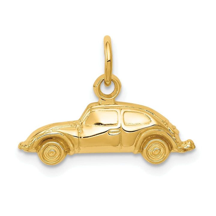 Lovely Rita's Pendants & Charms 14k Yellow Gold Polished Finish Car Charm Pendant