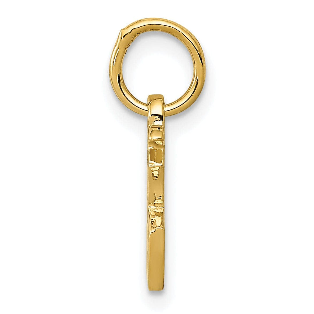 Lovely Rita's Pendants & Charms 14k Yellow Gold Polished Finish Chinese Symbol Good Luck Charm Pendant
