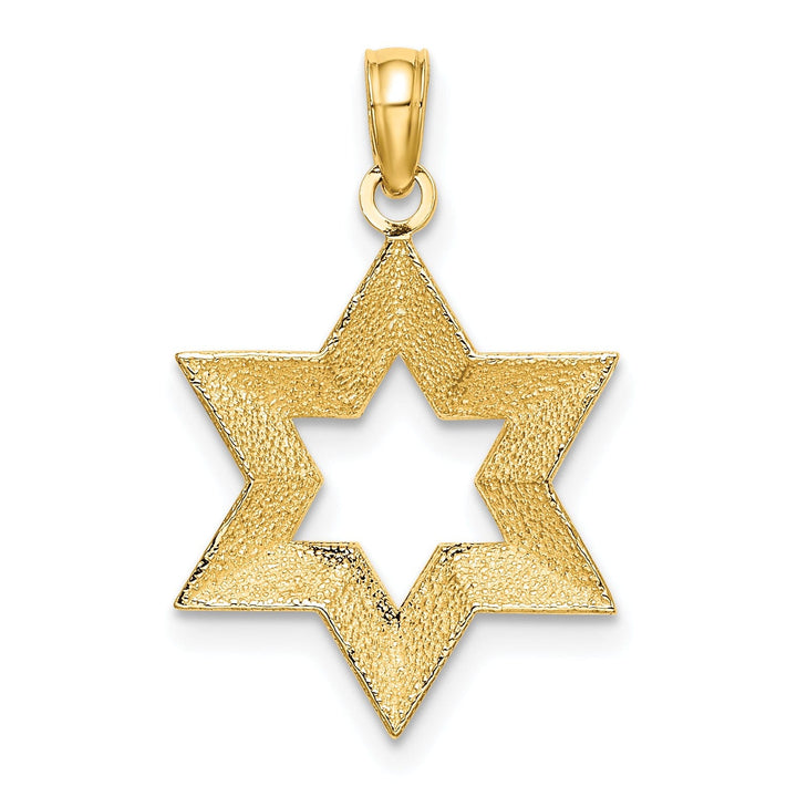 Lovely Rita's Pendants & Charms 14K Yellow Gold Polished Finish Concave Star Of David Design Pendant