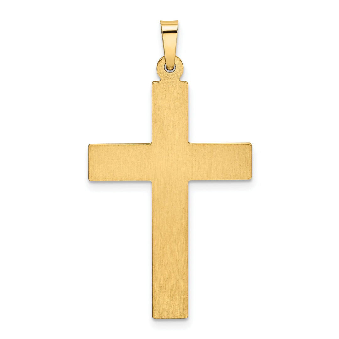 Lovely Rita's Pendants & Charms 14k Yellow Gold Polished Finish Cross Pendant