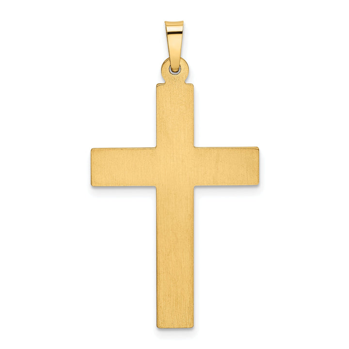 Lovely Rita's Pendants & Charms 14k Yellow Gold Polished Finish Cross Pendant