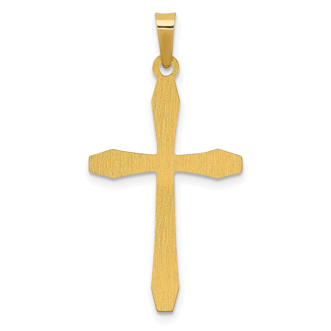 Lovely Rita's Pendants & Charms 14k Yellow Gold Polished Finish Cross Pendant