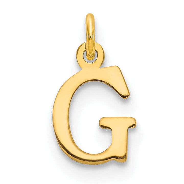 Lovely Rita's Pendants & Charms 14k Yellow Gold Polished Finish Cut-Out Letter G Initial Design Charm Pendant