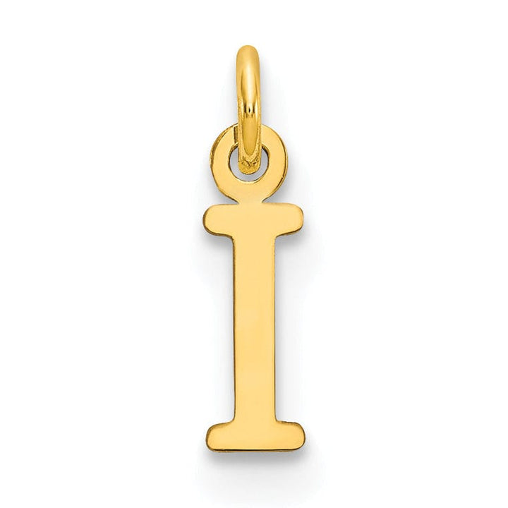 Lovely Rita's Pendants & Charms 14k Yellow Gold Polished Finish Cut-Out Letter I Initial Design Charm Pendant
