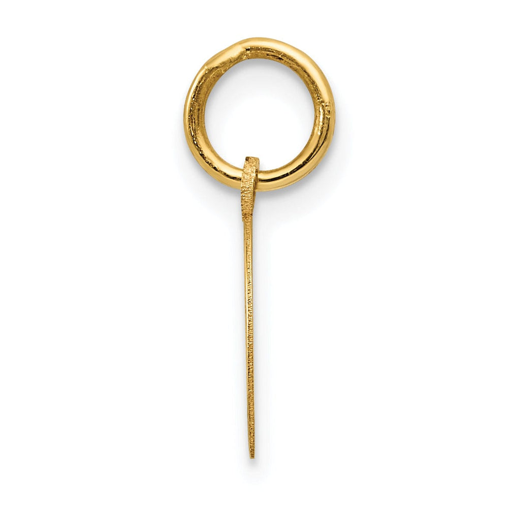 Lovely Rita's Pendants & Charms 14k Yellow Gold Polished Finish Flat Back Horseshoe Charm Pendant