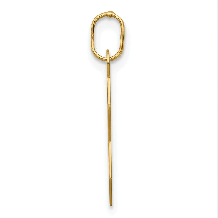 Lovely Rita's Pendants & Charms 14K Yellow Gold Polished Finish Flat Back Star of David Pendant