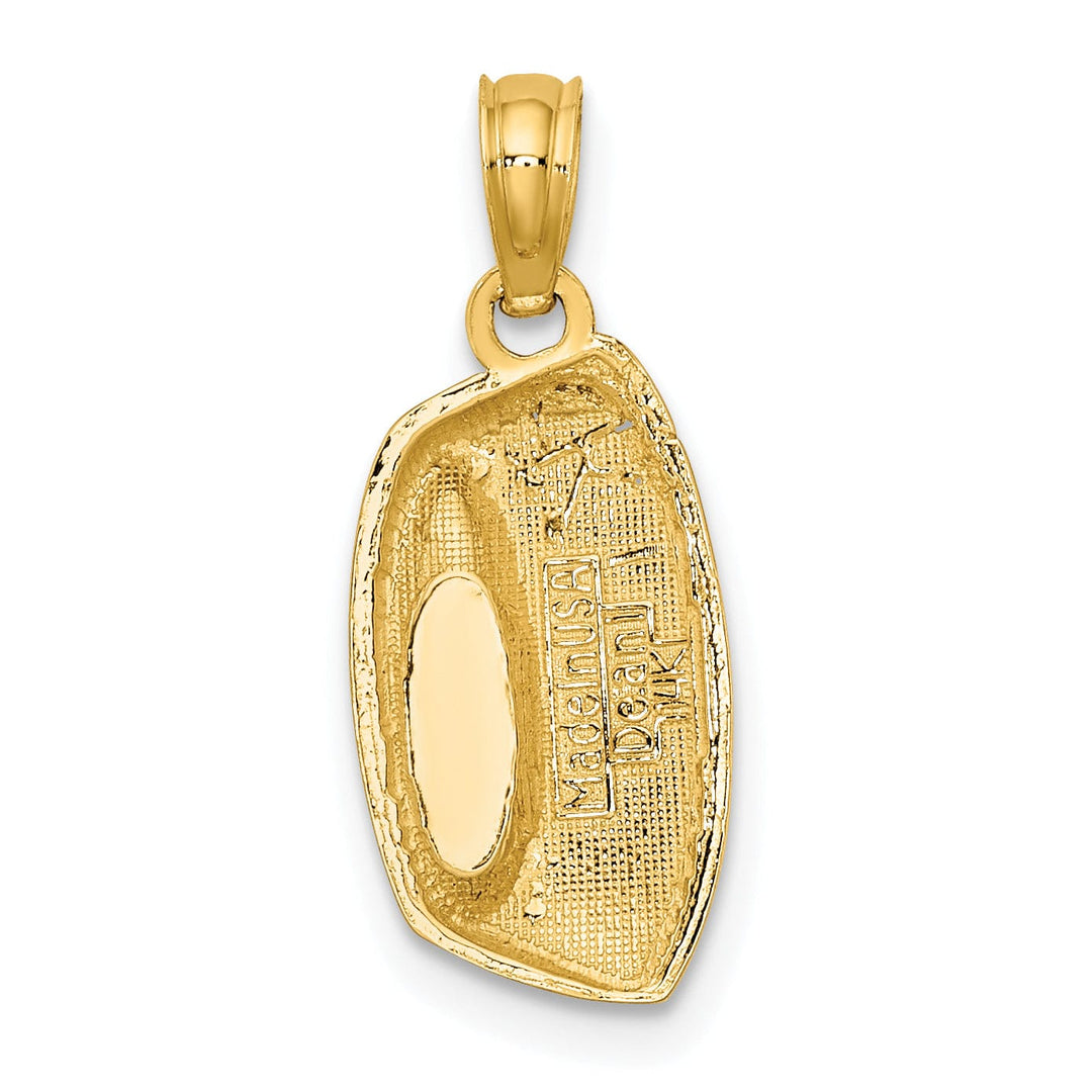 Lovely Rita's Pendants & Charms 14K Yellow Gold Polished Finish KITTY Cat Bowl Charm Pendant