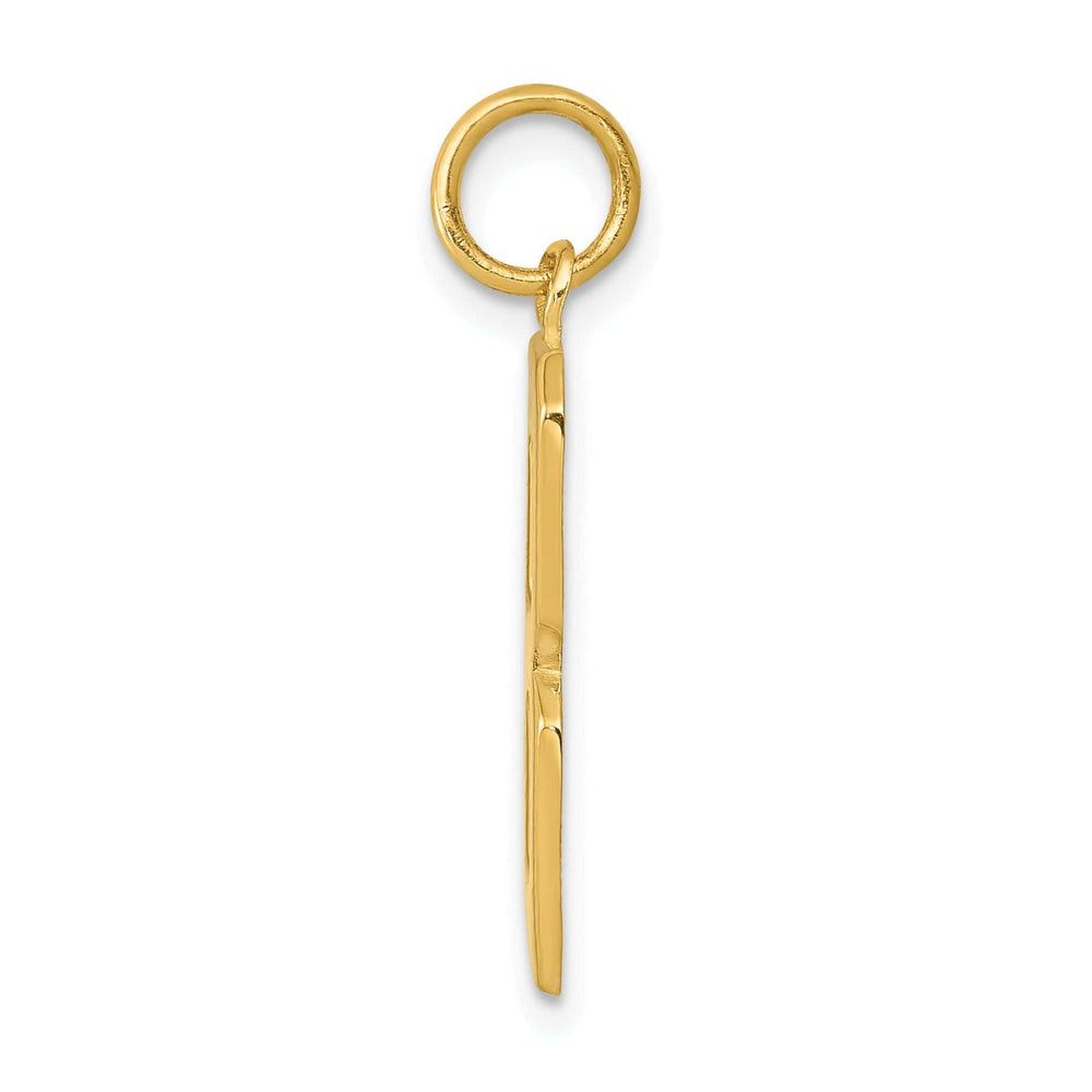 Lovely Rita's Pendants & Charms 14k Yellow Gold Polished Finish Large Size Number 8 Charm Pendant