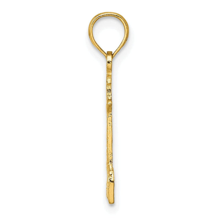 Lovely Rita's Pendants & Charms 14K Yellow Gold Polished Finish Lighthouse with Side Building Charm