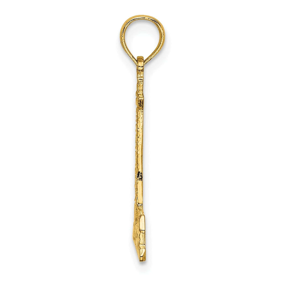 Lovely Rita's Pendants & Charms 14K Yellow Gold Polished Finish Lighthouse with Side Building Charm