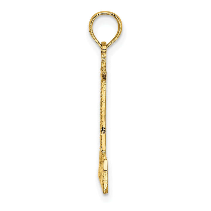 Lovely Rita's Pendants & Charms 14K Yellow Gold Polished Finish Lighthouse with Side Building Charm