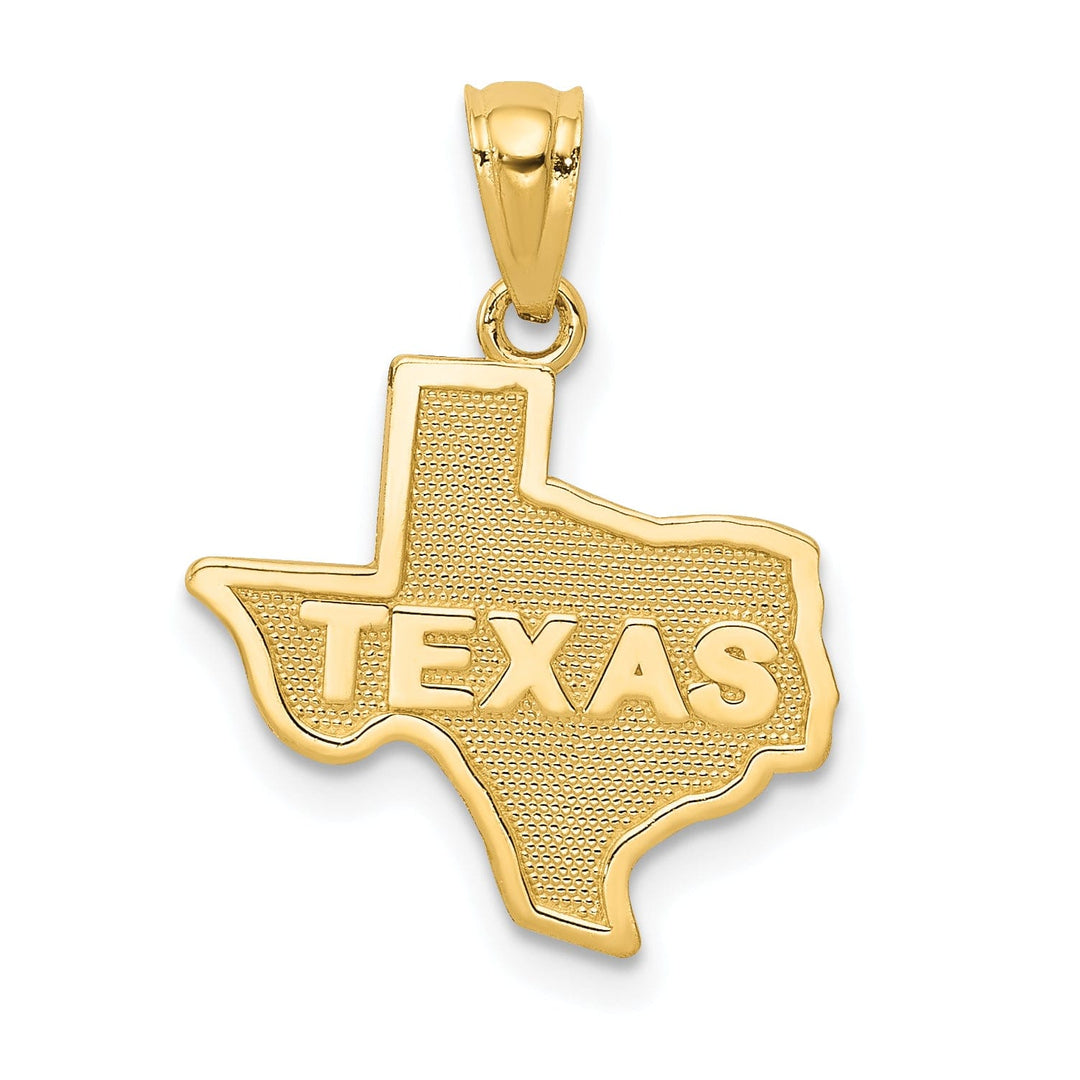 Lovely Rita's Pendants & Charms 14k Yellow Gold Polished Finish Map State of TEXAS Pendant