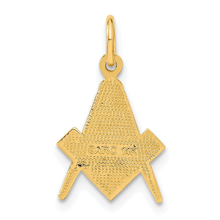 Lovely Rita's Pendants & Charms 14k Yellow Gold Polished Finish Masonic Pendant