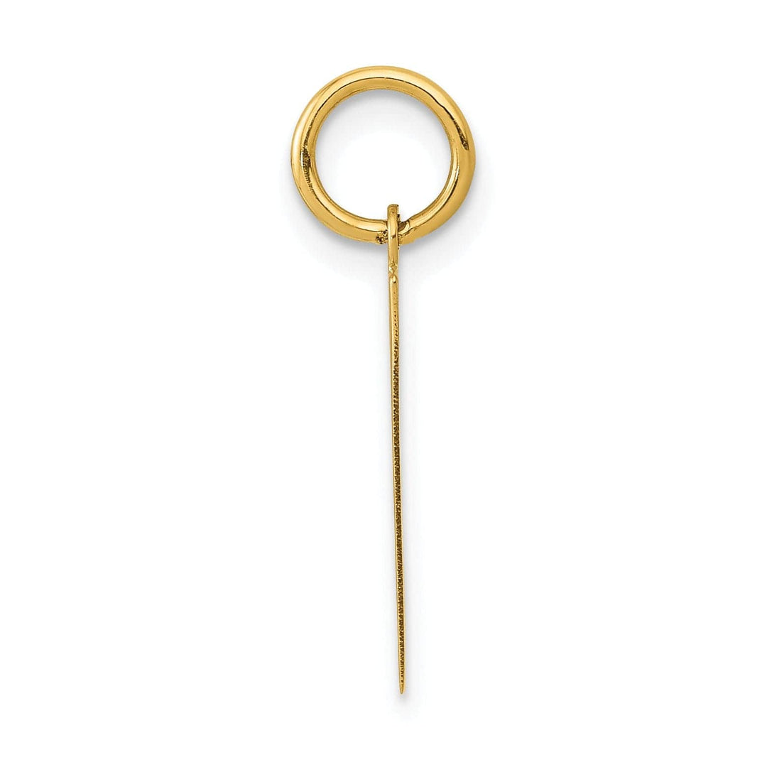 Lovely Rita's Pendants & Charms 14K Yellow Gold Polished Finish Medium Size Number 1 Charm Pendant