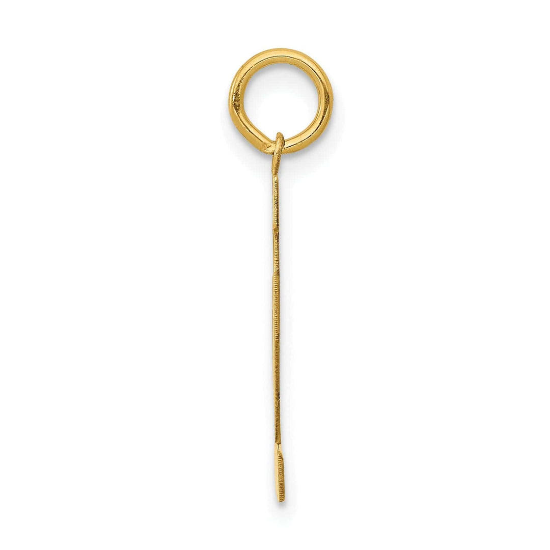 Lovely Rita's Pendants & Charms 14K Yellow Gold Polished Finish Medium Size Number 12 Charm Pendant
