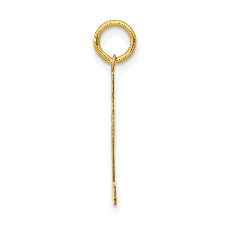 Lovely Rita's Pendants & Charms 14K Yellow Gold Polished Finish Medium Size Number 12 Charm Pendant